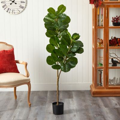Image showing  5.5 ft. Fiddle Leaf Fig Artificial Tree