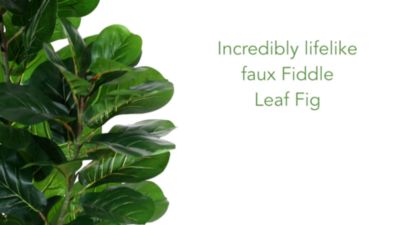 Image showing  5.5 ft. Fiddle Leaf Fig Artificial Tree