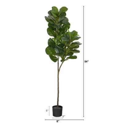 Image showing  4.5 ft. Fiddle Leaf Fig Artificial Tree