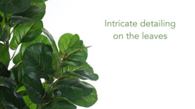 Image showing  4.5 ft. Fiddle Leaf Fig Artificial Tree