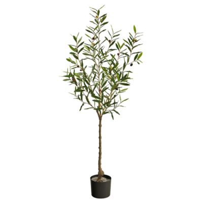Nearly Natural 5 ft. Olive Artificial Tree