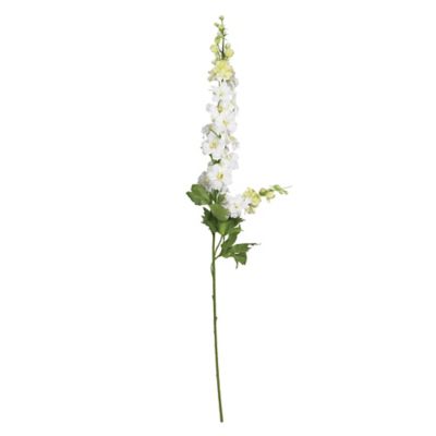 Nearly Natural 38.5 in. Delphinium Stems, White, 12-Pack