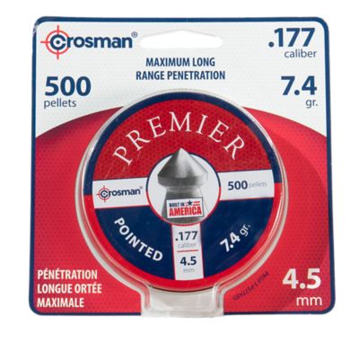 Crosman Pointed .177 Caliber Pellets, 500 ct.