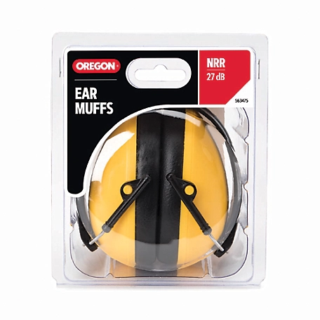 Oregon Yellow Protective Earmuffs, Comfortable Hearting Protection, Adjustable Fit (563475)
