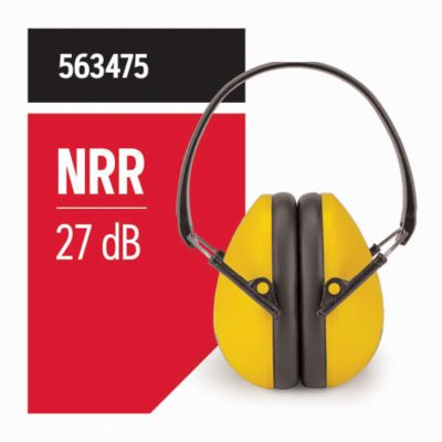 Image showing  Yellow Protective Earmuffs, Comfortable Hearting Protection, Adjustable Fit