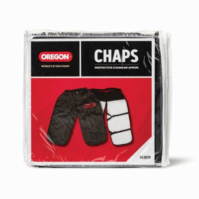 Oregon Protective Chainsaw Chaps, Black, 8 Layers of Breathable Warp Knit Chainsaw Protection, One Size Fits All