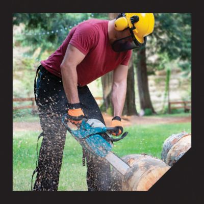 Image showing  Chainsaw Safety Helmet Combination, Includes Helmet, Visor and Ear Protection