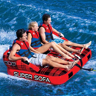 WOW Watersports Super Sofa Red 3P Towable -  21-1040-WOW