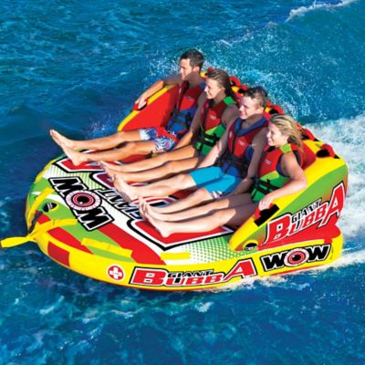 Image showing 3 th WOW Watersports 4-Person Giant Bubba, Hi Vis
