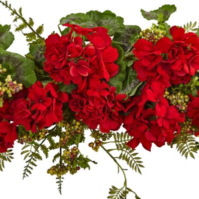 Image showing  32 in. Geranium and Berry Artificial Swag