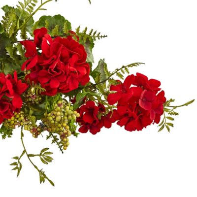 Image showing  32 in. Geranium and Berry Artificial Swag