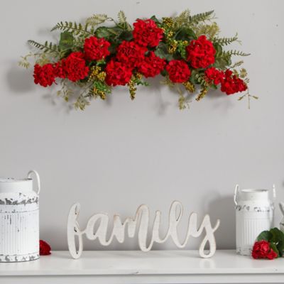 Image showing  32 in. Geranium and Berry Artificial Swag
