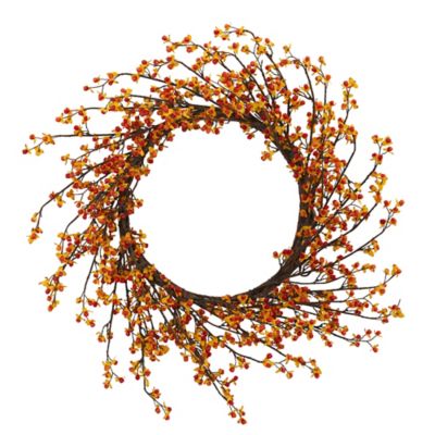 Nearly Natural 24 in. Sweet Bitter Artificial Wreath
