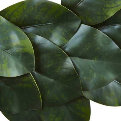 Image showing  24 in. Artificial Magnolia Leaf Wreath
