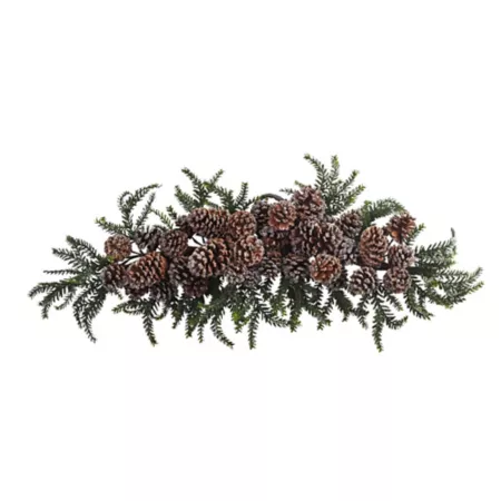 Almost natural 28 in Glazed Pine Cone Loot Artificial Christmas Garlands