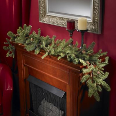Image showing  60 in. Pine Artificial Garland with Pine Cones