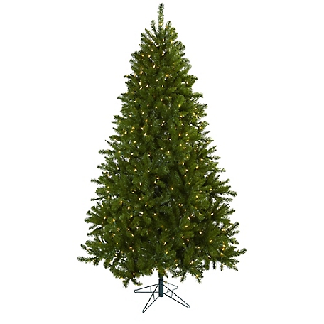 Nearly Natural 7.5 ft. Windermere Christmas Tree with Clear Lights