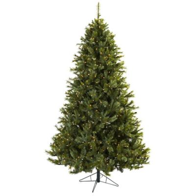 Nearly Natural 7.5 ft. Majestic Multi-Pine Christmas Tree with Clear Lights