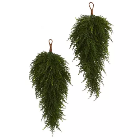 Nearly Natural 26 in Artificial Cedar Drops Pack of 2 Artificial Plants & Flowers