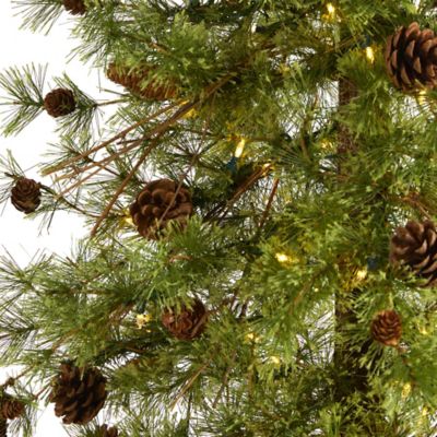 Image showing  7 ft. Wyoming Alpine Artificial Christmas Tree with Clear LED Lights