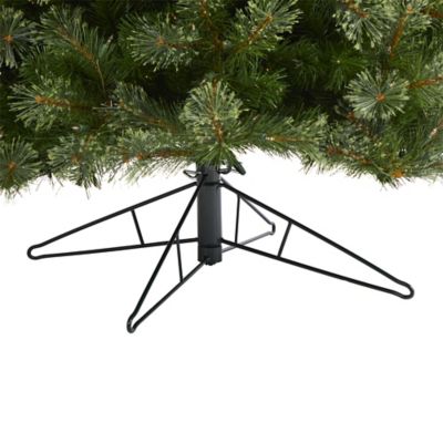 Image showing 5 th Nearly Natural 9 ft. Cashmere Slim Artificial Christmas Tree with Warm White Lights and Bendable Branches