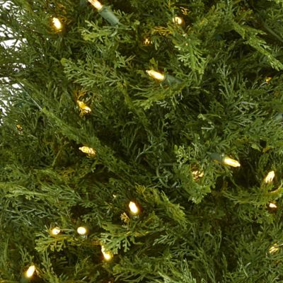 Image showing  5 ft. Wisconsin Fir Artificial Christmas Tree with Warm White LED Lights and Bendable Branches