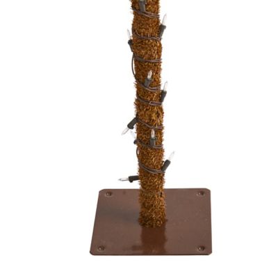 Image showing  5 ft. Christmas Palm Artificial Tree with Warm White LED Lights