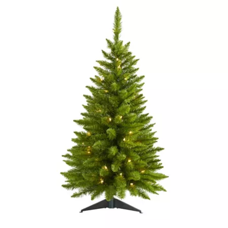 Nearly Natural 3-Foot Providence Pine Artificial Christmas Tree with Clear LED Lights Artificial Christmas Trees