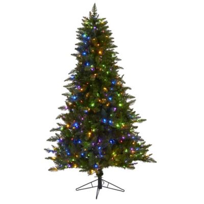 Nearly Natural 6.5 ft. Vermont Spruce Artificial Christmas Tree with LED Lights