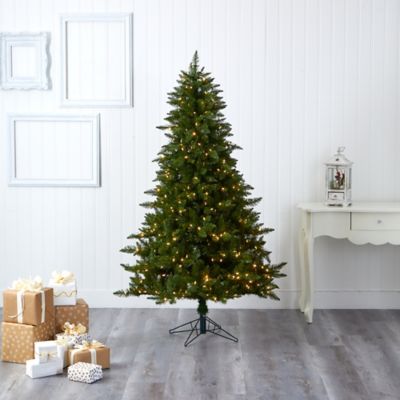 Image showing 5 th Nearly Natural 6.5 ft. Vermont Spruce Artificial Christmas Tree with LED Lights