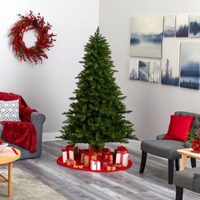 Image showing 7 th Nearly Natural 6.5 ft. Vermont Spruce Artificial Christmas Tree with LED Lights