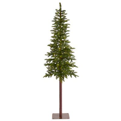Nearly Natural 7 ft. Alaskan Alpine Artificial Christmas Tree with LED Lights