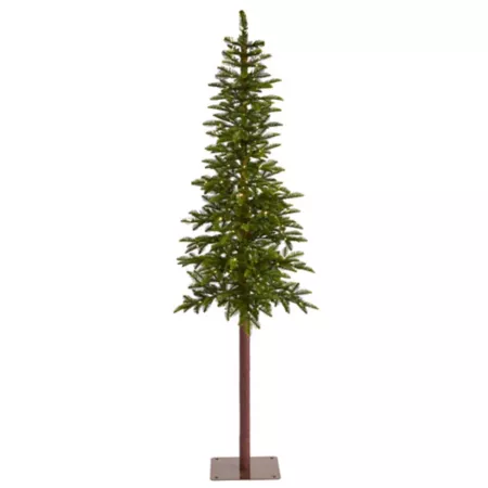 Nearly Natural 7-Foot Alaskan Alpine Artificial Christmas Tree with LED Lights Artificial Christmas Trees