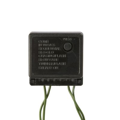 Image showing  5 ft. Green Pencil Artificial Christmas Tree with Clear Multifunction LED Lights and Bendable Branches