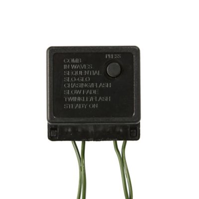 Image showing  6 ft. Green Pencil Artificial Christmas Tree with Clear Multifunction LED Lights and Bendable Branches