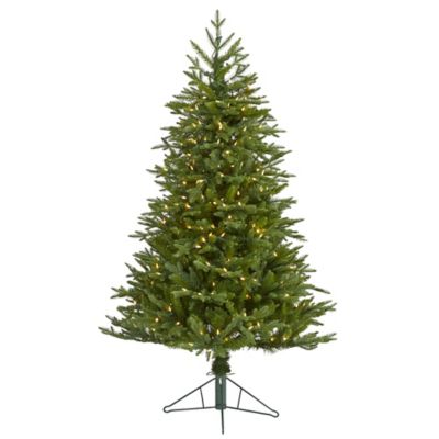 Nearly Natural 5 ft. Cambridge Fir Artificial Christmas Tree with Clear Multifunction LED Lights