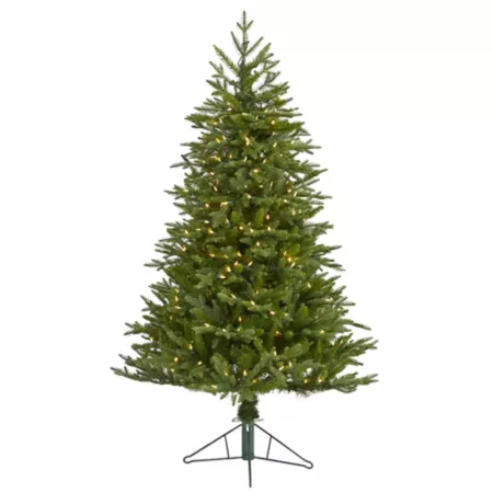 Nearly Natural Cambridge 5-Foot Artificial Christmas Tree with Clear Multi-Function LED Lights Artificial Christmas Trees