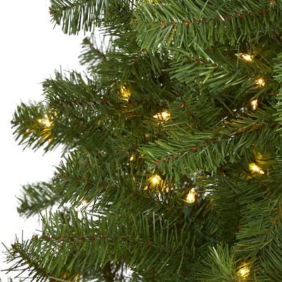 Image showing 3 th Nearly Natural 6 ft. Springfield Artificial Christmas Tree with 300 Warm Clear Lights and 596 Tips