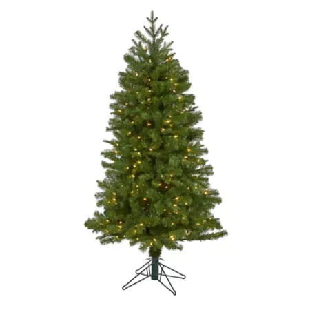 5' Nearly Natural Vancouver Spruce Artificial Christmas Tree with Warm White Lights and Bendable Branches Artificial Christmas Trees