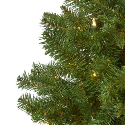 Image showing  5 ft. Vancouver Spruce Artificial Christmas Tree with Warm White Lights and Bendable Branches