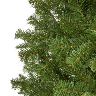 Image showing  6.5 ft. Vancouver Spruce Artificial Christmas Tree with Warm White Lights and Bendable Branches