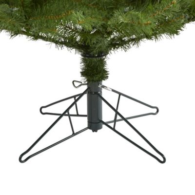 Image showing  6.5 ft. Vancouver Spruce Artificial Christmas Tree with Warm White Lights and Bendable Branches