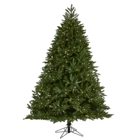 Nearly Natural 7-Foot Oregon Spruce Artificial Christmas Tree with LED Lights Artificial Christmas Trees