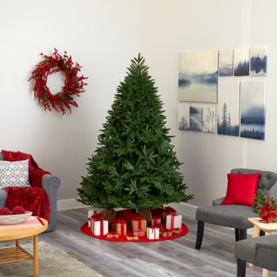 Image showing 6 th Nearly Natural 7 ft. Oregon Spruce Artificial Christmas Tree with LED Lights