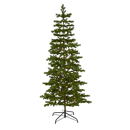 Nearly Natural 6.5 ft. Big Sky Spruce Artificial Christmas Tree with LED Lights