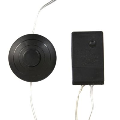 Image showing  5 ft. Flocked Grand Northern Rocky Fir Artificial Christmas Tree, Warm Micro LED Lights, Instant Connect