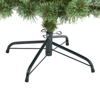 Image showing 3 th Nearly Natural 5 ft. White Mountain Pine Artificial Christmas Tree with Clear LED Lights and Pine Cones