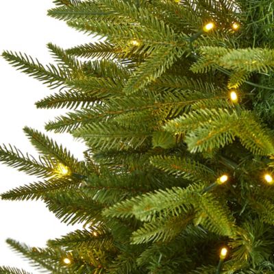 Image showing  4 ft. Colorado Mountain Fir Natural Look Artificial Christmas Tree with Clear LED Lights