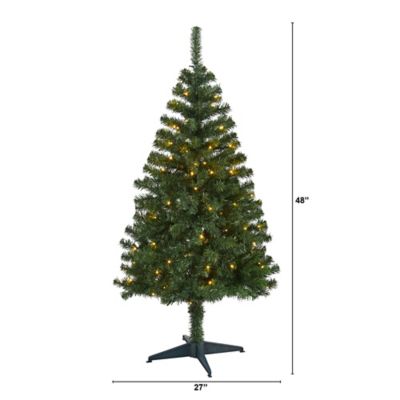 Image showing  4 ft. Northern Tip Pine Artificial Christmas Tree with Clear LED Lights