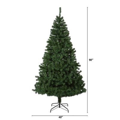 Image showing  7.5 ft. Northern Tip Pine Artificial Christmas Tree with Clear LED Lights